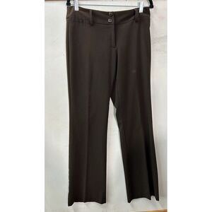 Studio 253 Straight Leg Dress Pants Womens Size 8 Brown Stretch‎ Trouser